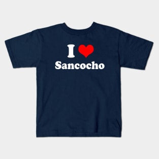 I Heart Sancocho Love Puerto Rican Dominican Latin Food Kids T-Shirt